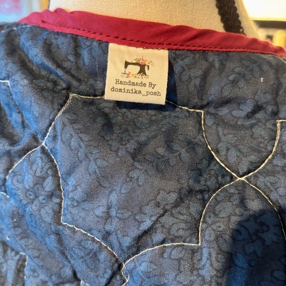 🧵 HANDMADE (by me!) Patchwork Quilted Short Jacket - SMALL/MEDIUM - Picture 12 of 12